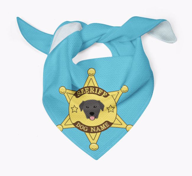 Personalized Sheriff Bandana for your {breedFullName}